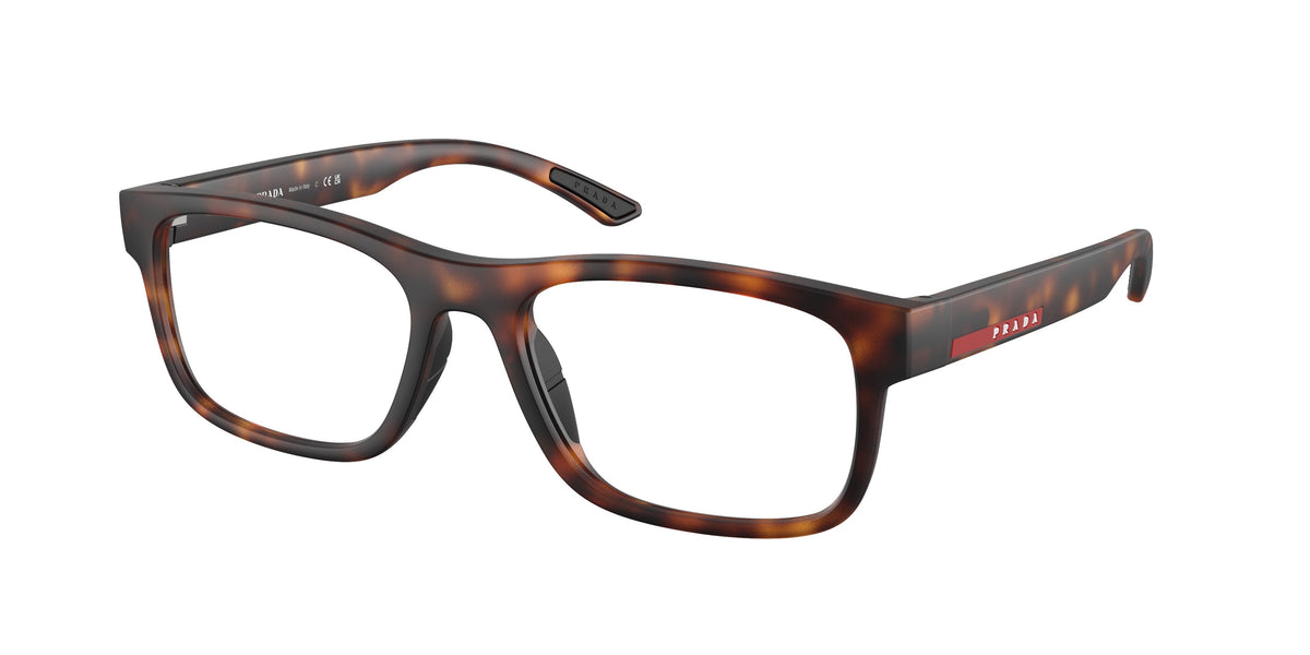Prada Linea Rossa PS 04QV – Havana foncé caoutchouté 17X1O1