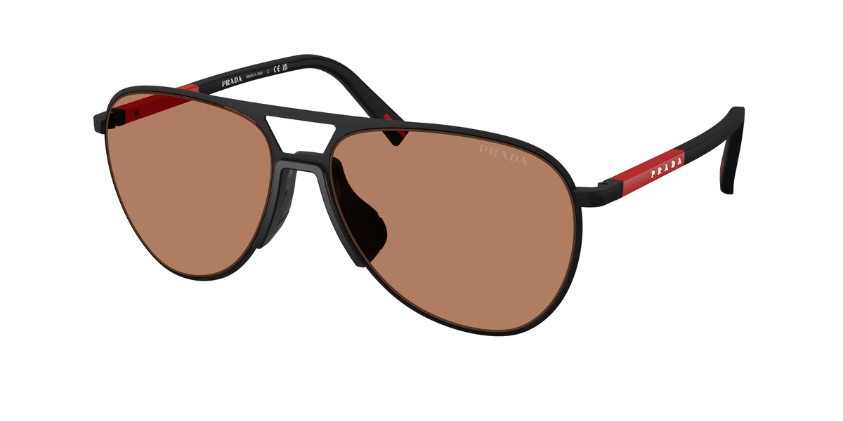 Prada Linea Rossa PS 53ZS – Noir caoutchouté DG020D