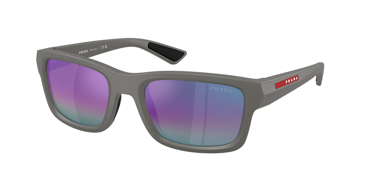 Prada Linea Rossa PS B10S – Argent métal 16X50Z