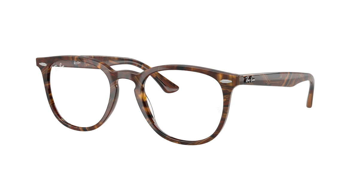 Ray-Ban RX7159 – Jaune marron fantaisie transparent 8395