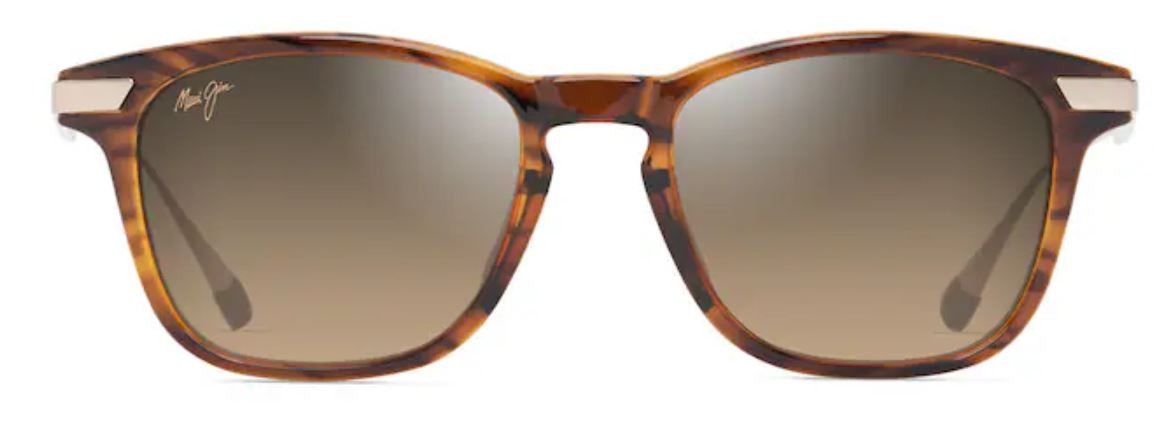 Lunettes de soleil Maui Jim Mana‘olana – coloris Havane foncé brillant et doré