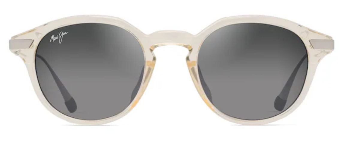 Lunettes de soleil Maui Jim Momi – coloris Jaune transparent brillant et argenté