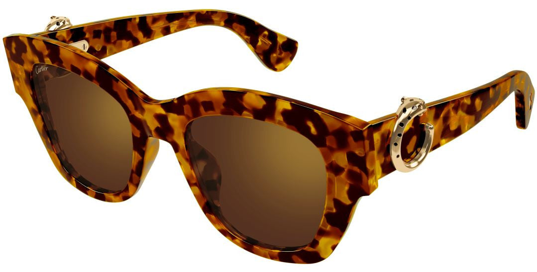 Lunettes de soleil Cartier Panthère CT0547S - Ecaille (005)