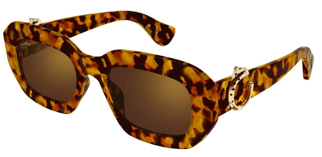 Lunettes de soleil Cartier Panthère CT0546S - Ecaille (005)