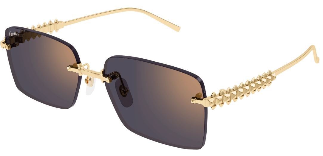 Lunettes de soleil Cartier Clash CT0545S - Doré (003)