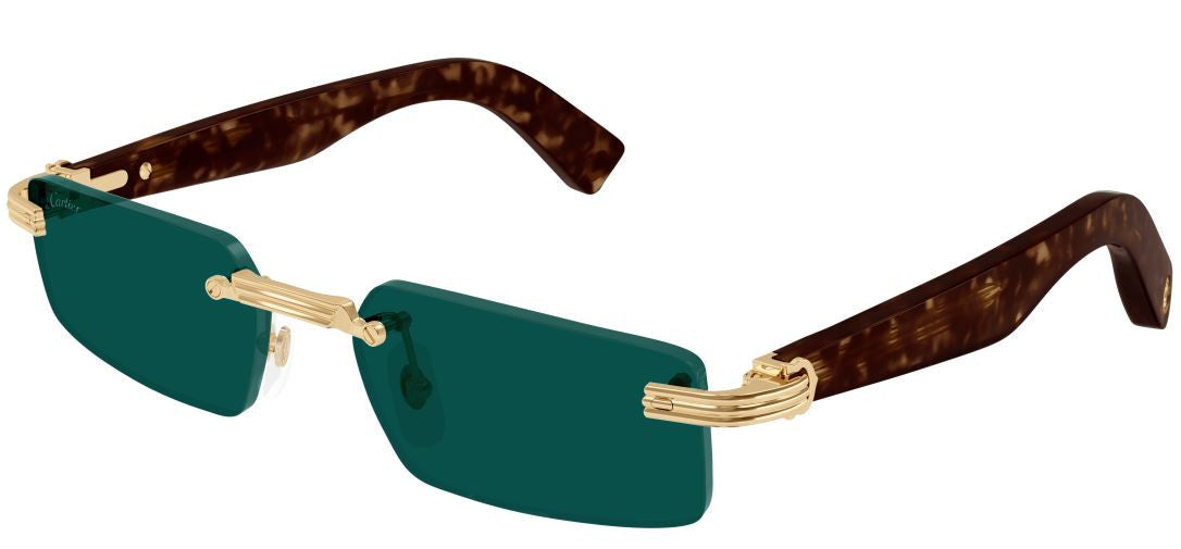 Lunettes de soleil Cartier Première CT0537S - Doré (002)