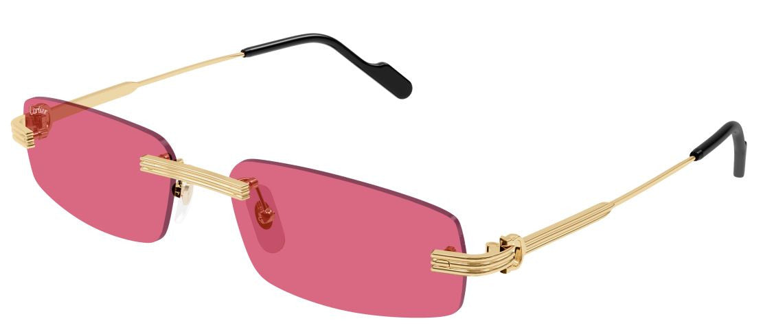Lunettes de soleil Cartier Première CT0535S - Doré (004)