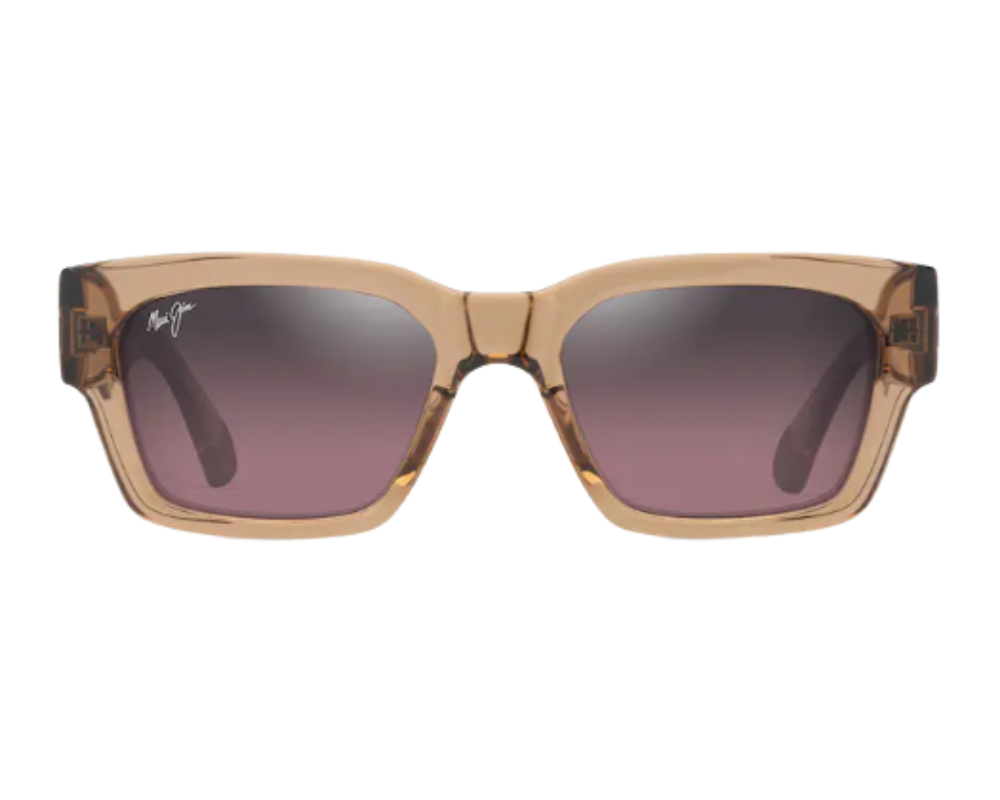 Lunettes de soleil Maui Jim Kenui – coloris Beige clair transparent brillant