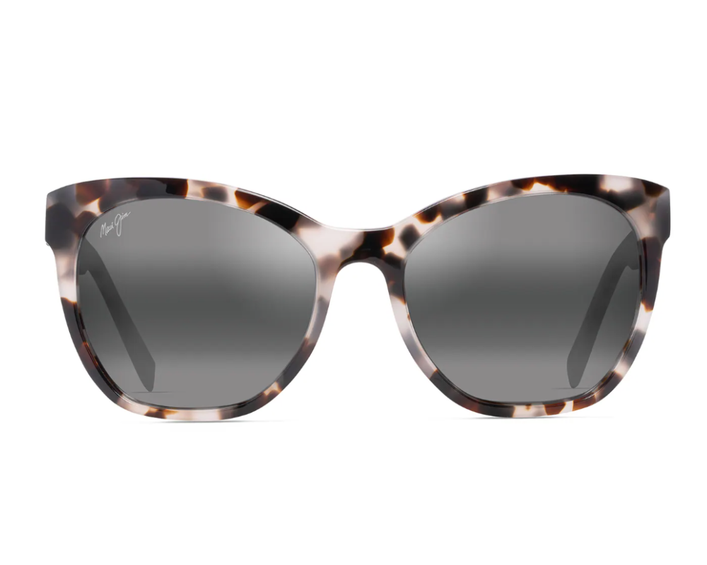 Lunettes de soleil Maui Jim Alulu – coloris Écaille Tokyo blanc