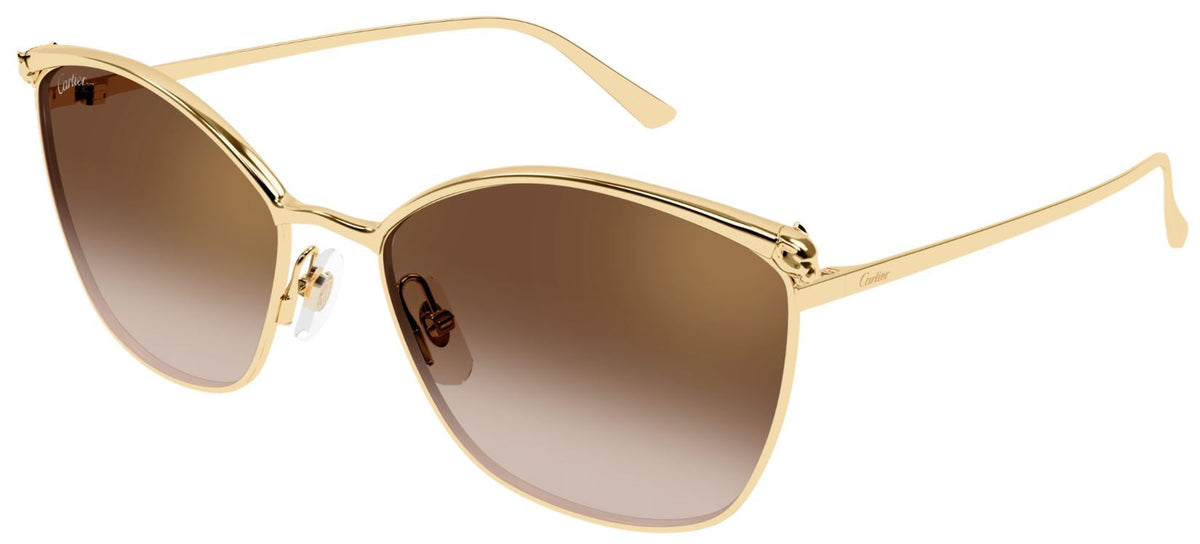 Lunettes de soleil Cartier Panthère CT0595S - Doré (002)