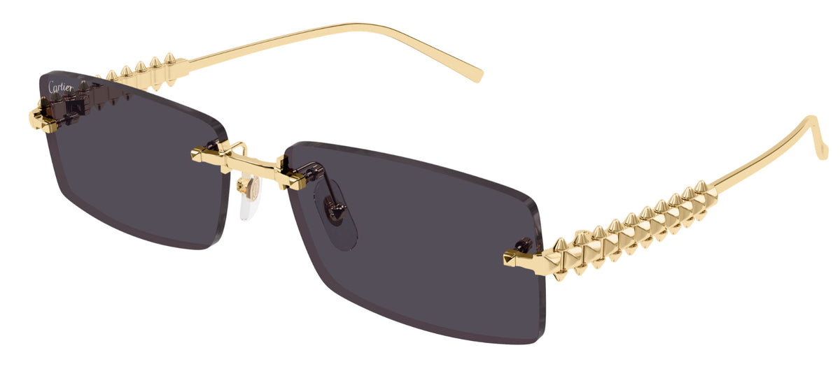 Lunettes de soleil Cartier Clash CT0604S - Doré (002)