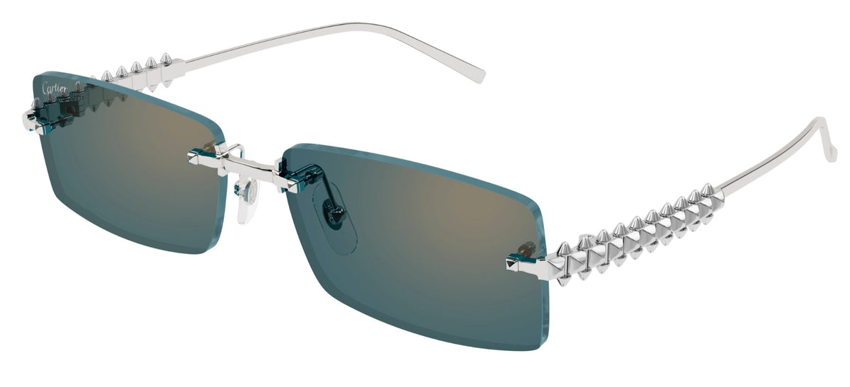 Lunettes de soleil Cartier Clash CT0604S - Argent (005)