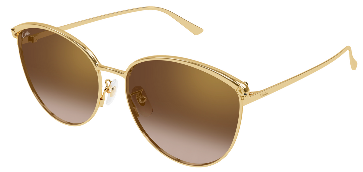 Lunettes de soleil Cartier Panthère CT0597SA - Doré (002)