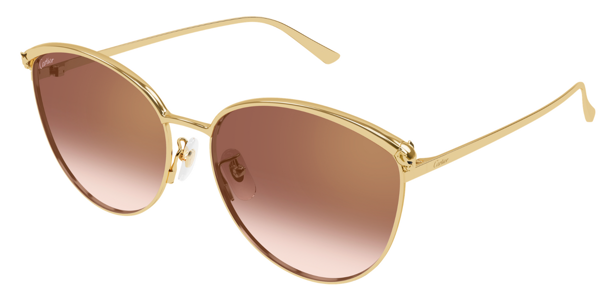 Lunettes de soleil Cartier Panthère CT0597SA - Doré (003)