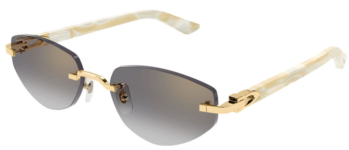 Lunettes de soleil Cartier Décor C CT0580S - Doré (003)