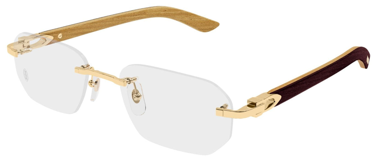 Lunettes de vue Cartier Décor C CT0583O - Doré (002)