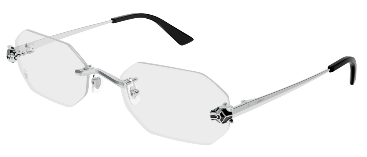 Lunettes de vue Cartier Panthère CT0599O - Argent (002)