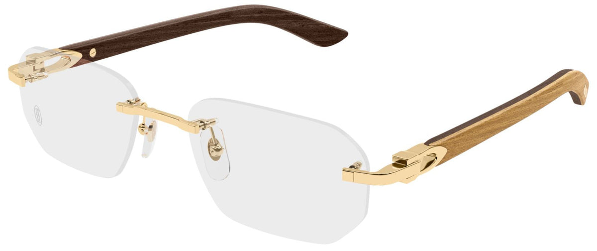 Lunettes de vue Cartier Décor C CT0583O - Doré (003)