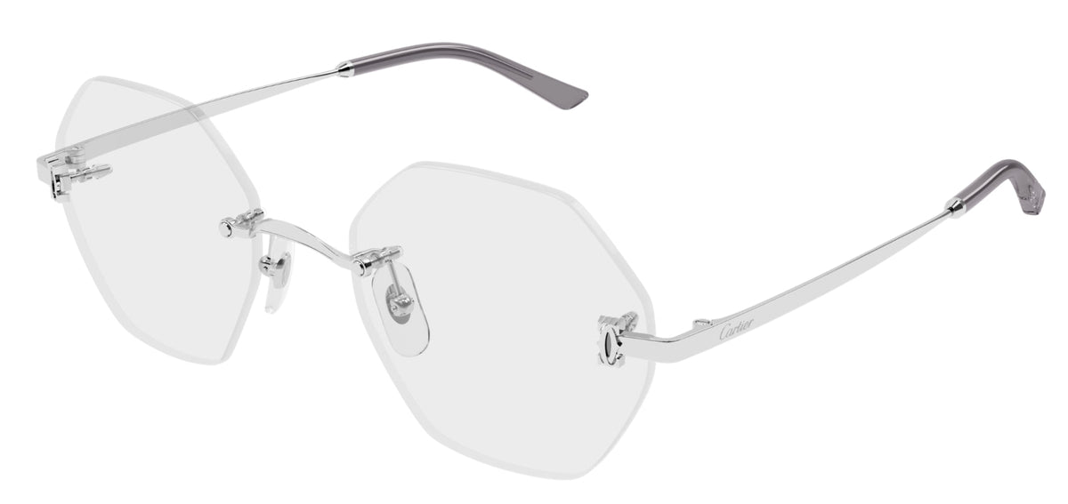 Lunettes de vue Cartier Signature C CT0593O - Argent (002)