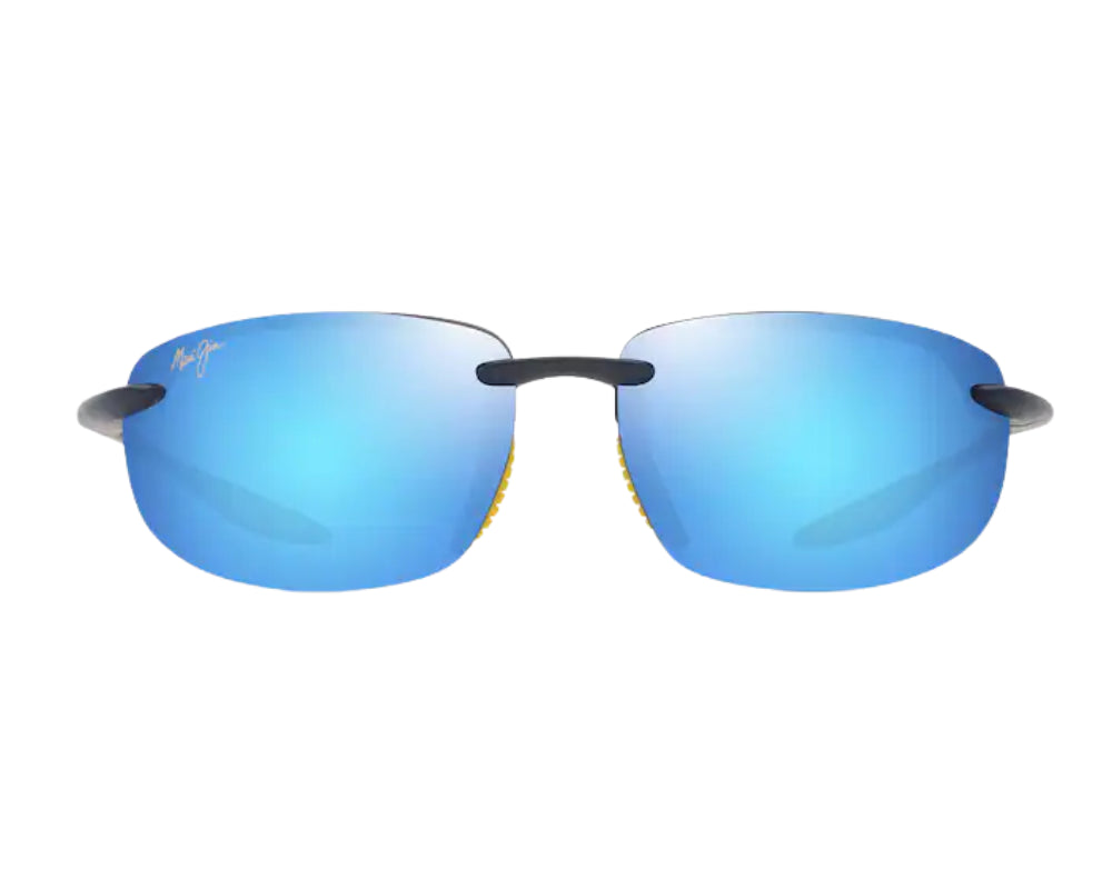 Lunettes de soleil Maui Jim Ho'okipa Ultra Af – coloris Bleu foncé mat uni avec du jaune