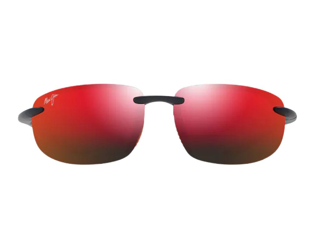 Lunettes de soleil Maui Jim Ho'okipa Ultra Af – coloris Bleu foncé mat uni avec des touches d'orange