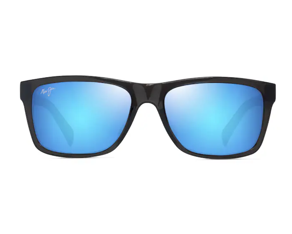 Lunettes de soleil Maui Jim Kōwelo – coloris Gris foncé transparent brillant