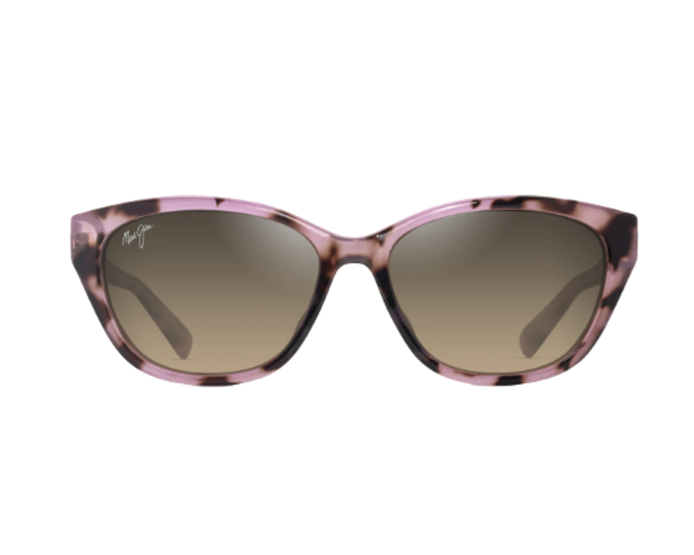 Lunettes de soleil Maui Jim Pūnono – coloris Havane foncé brillant / Havane rose tacheté brillant