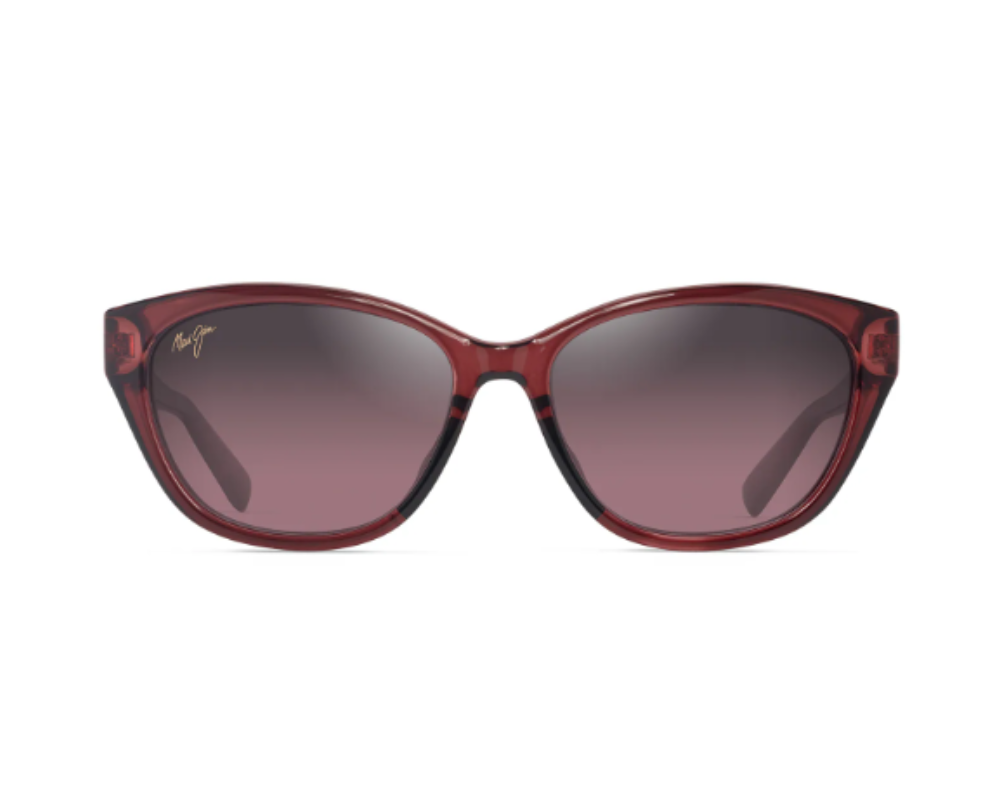 Lunettes de soleil Maui Jim Pūnono – coloris Pneus bordeaux transparents