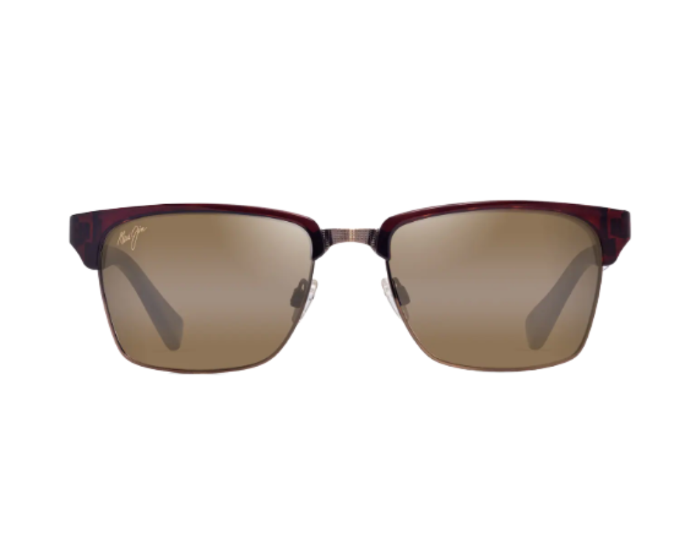 Lunettes de soleil Maui Jim Kawika Xl – coloris Havane rouge brillant