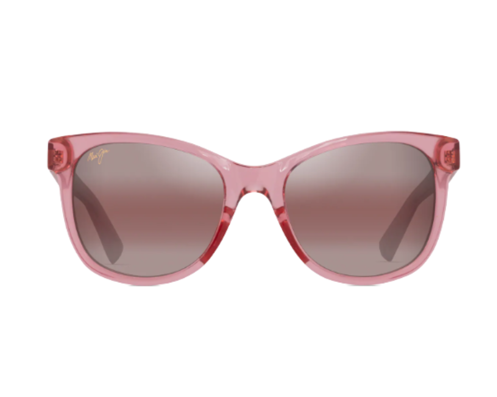 Lunettes de soleil Maui Jim Kiopaa – coloris Rose transparent brillant