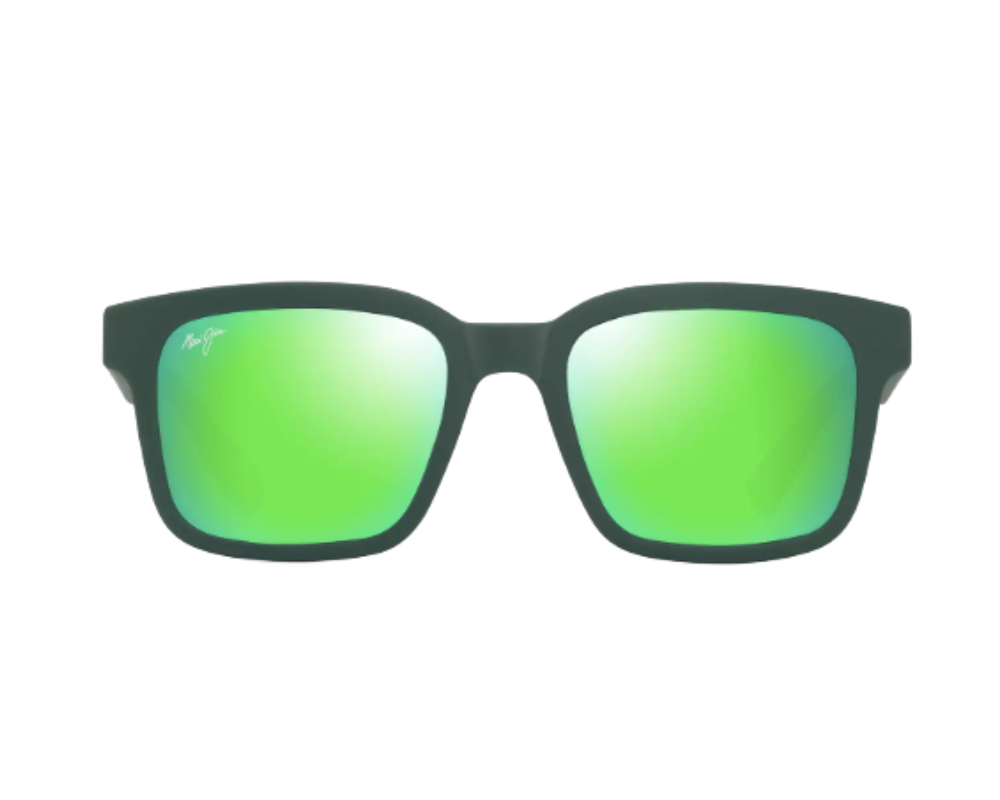 Lunettes de soleil Maui Jim ‘Ōpiopio Asian Fit – coloris Vert foncé mat