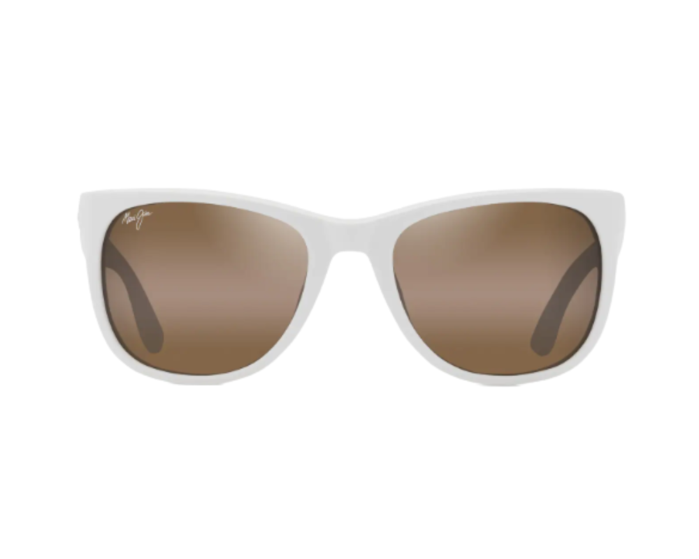 Lunettes de soleil Maui Jim Kikonia Xl – coloris Blanc uni brillant