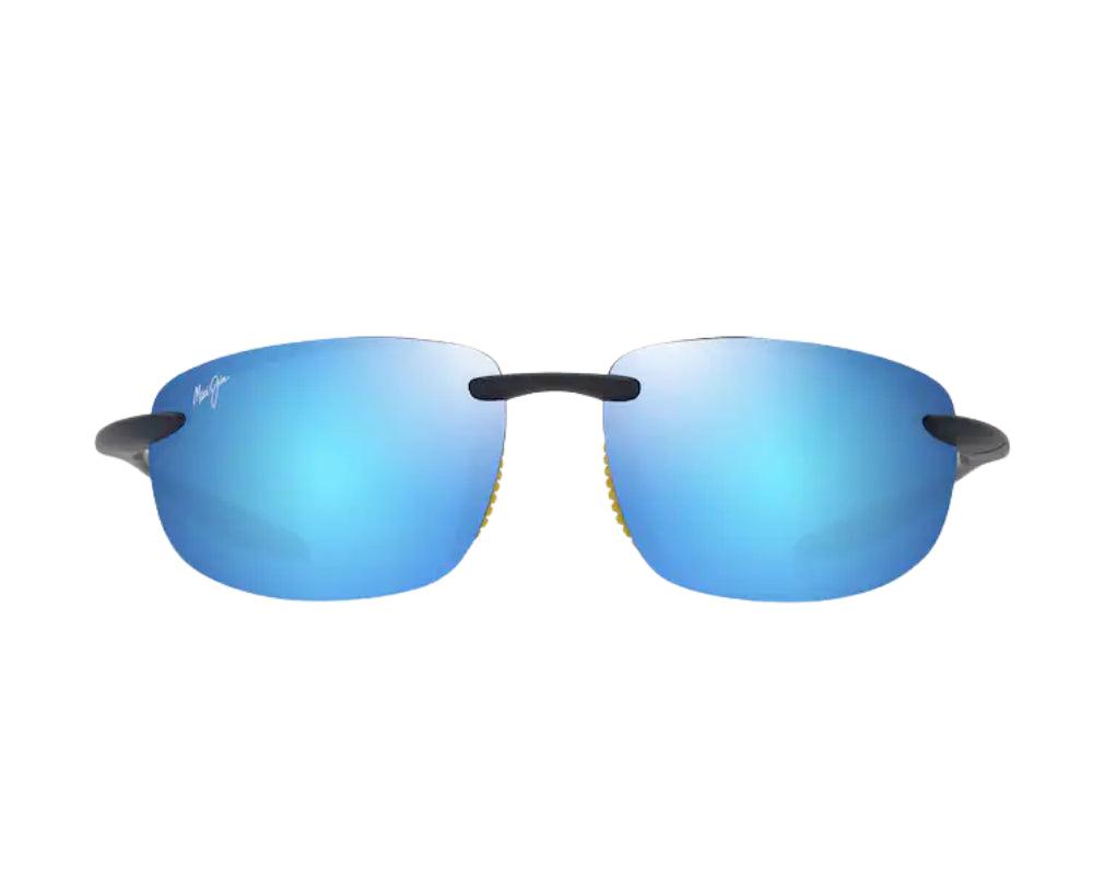 Lunettes de soleil Maui Jim Ho'okipa Ultra – coloris Bleu foncé mat uni avec du jaune