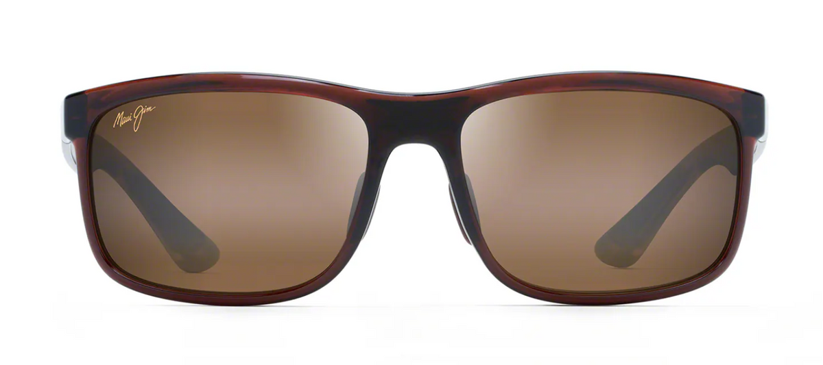 Lunettes de soleil Maui Jim Huelo – coloris Rootbeer translucide