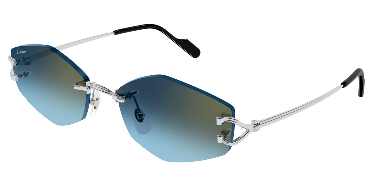 Lunettes de soleil Cartier Piccadilly CT0620S - Argent (002)
