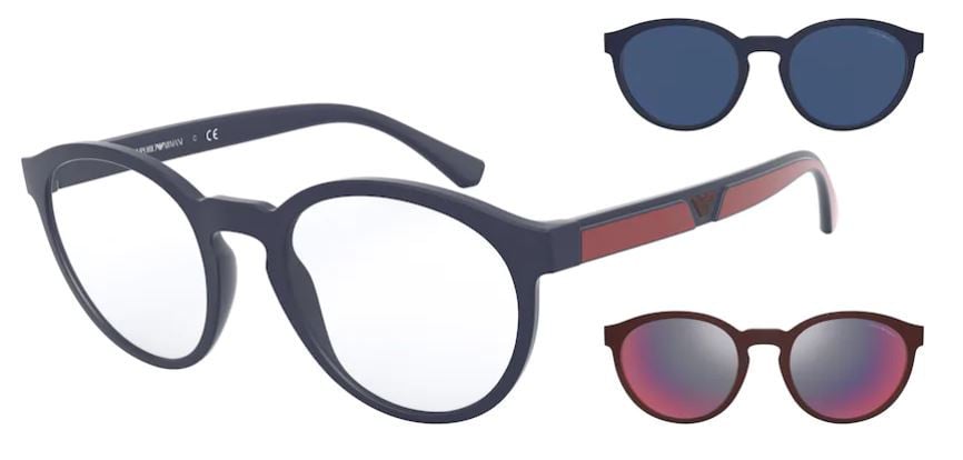 Lunettes de soleil Emporio Armani EA4152 - Bleu mat (56691W)
