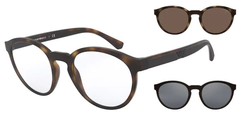 Lunettes de soleil Emporio Armani EA4152 - Havana mat (58021W)