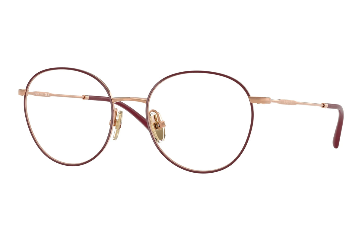 Lunettes Vogue Eyewear 0VO4280T Bordeaux sur Or rose (5194) - FrenchOptic