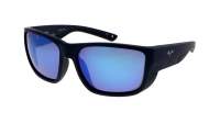 Lunettes de soleil Maui Jim Amberjack – coloris Bleu marine foncé mat avec caoutchouc noir