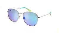 Lunettes de soleil Maui Jim Olali Af – coloris Argent brillant avec détails bleus et verts