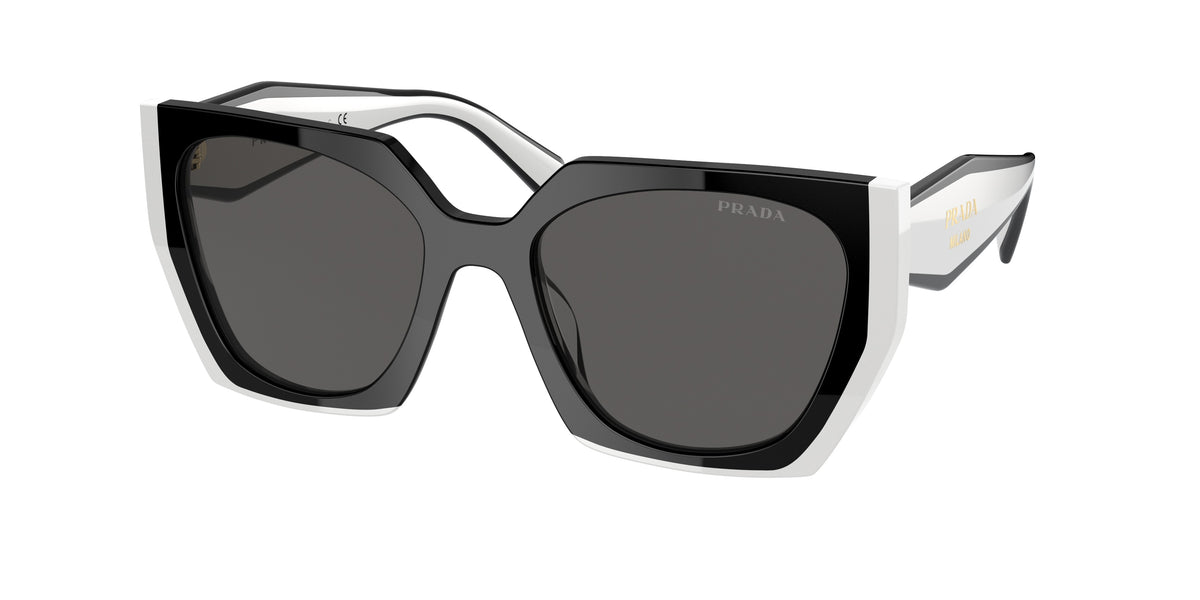 Prada PR 15WS – Noir/Talc – Vue de trois quarts
