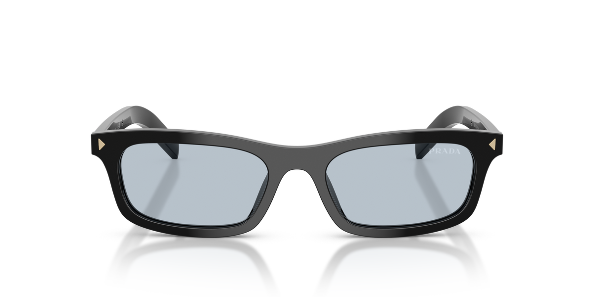 Prada PR D05S – Noir verres bleu gris – Vue de face
