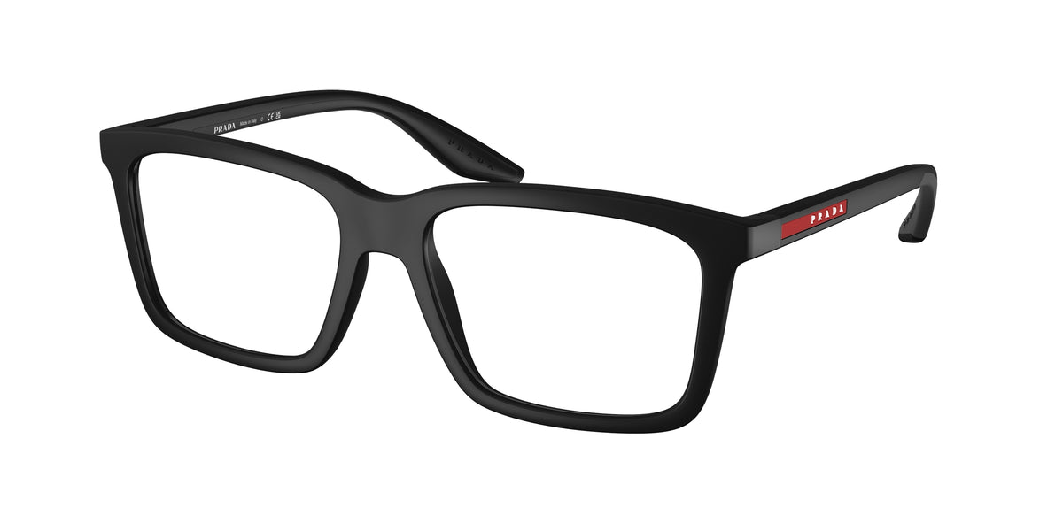 Prada Linea Rossa PS 03SV – Noir caoutchouté DG01O1