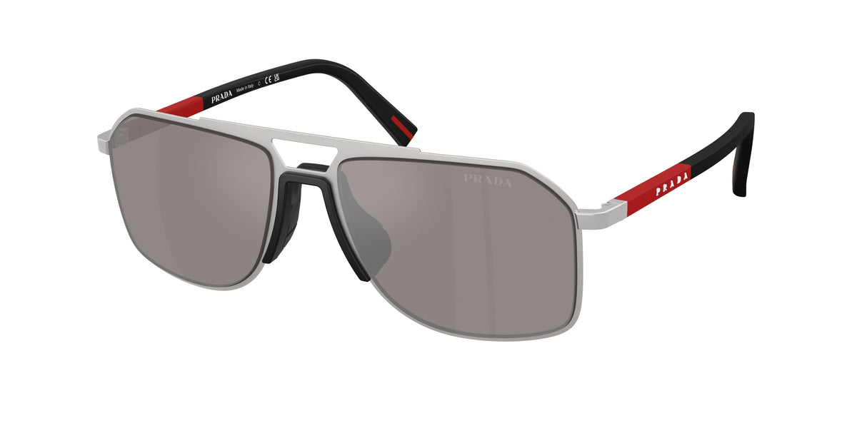 Prada Linea Rossa PS B51S – Argent Mat 18X80I