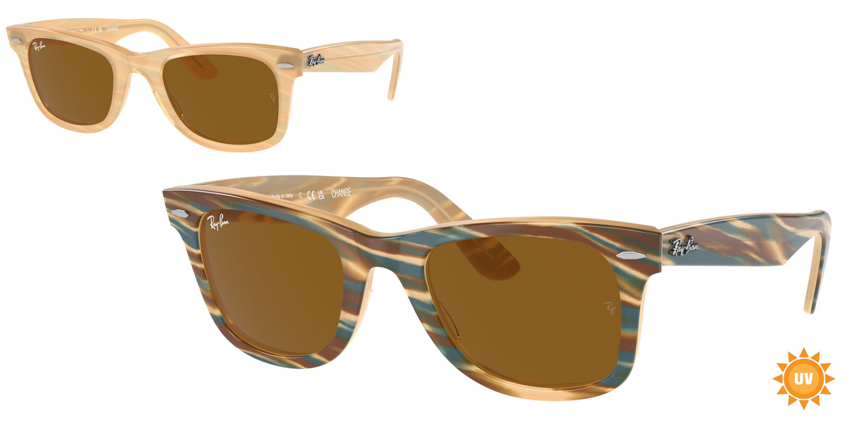 Ray-Ban 0RB2140 140833 – Photo marron rayé