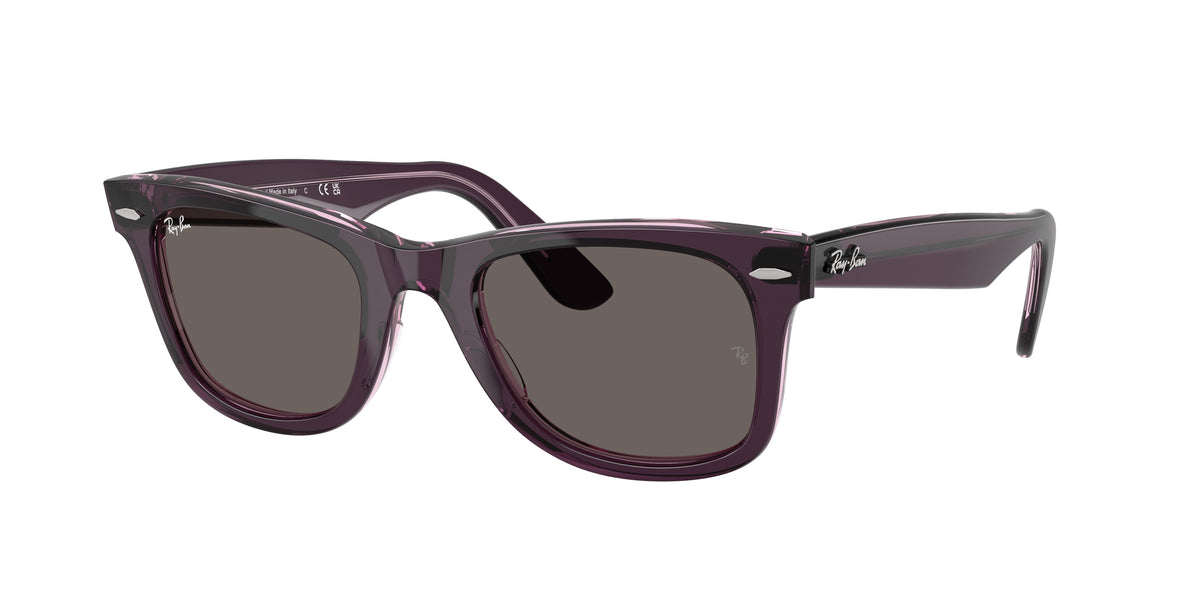 Ray-Ban 0RB2140 1447B1 – Violet sur Transparent Rose