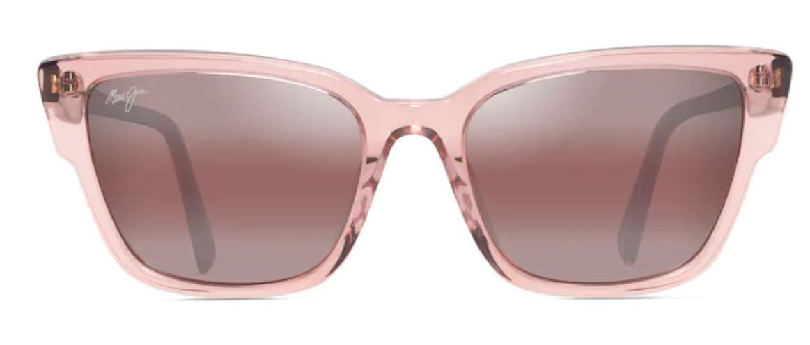 Lunettes de soleil Maui Jim Kou – coloris Rose transparent