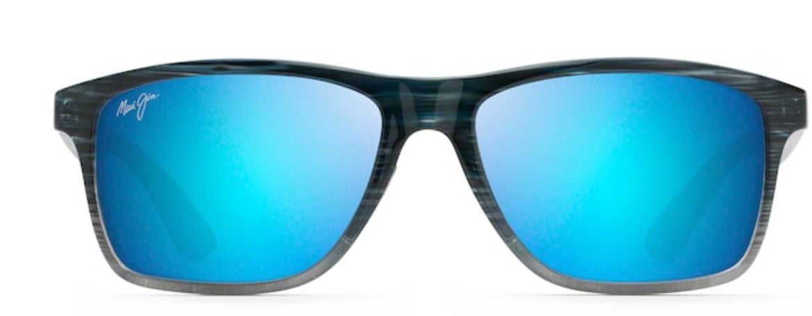 Lunettes de soleil Maui Jim Onshore – coloris Bleu noir strié dégradé