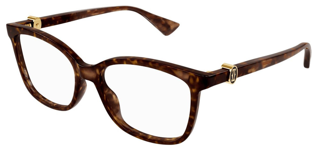 Lunettes de vue Cartier Signature C CT0493O - Ecaille
