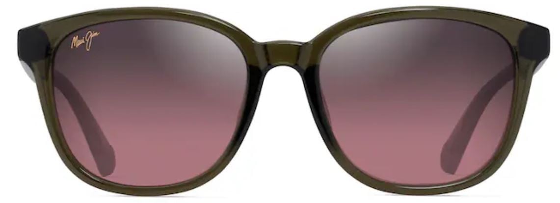 Lunettes de soleil Maui Jim Ku‘ikahi Asian Fit – coloris Vert transparent brillant